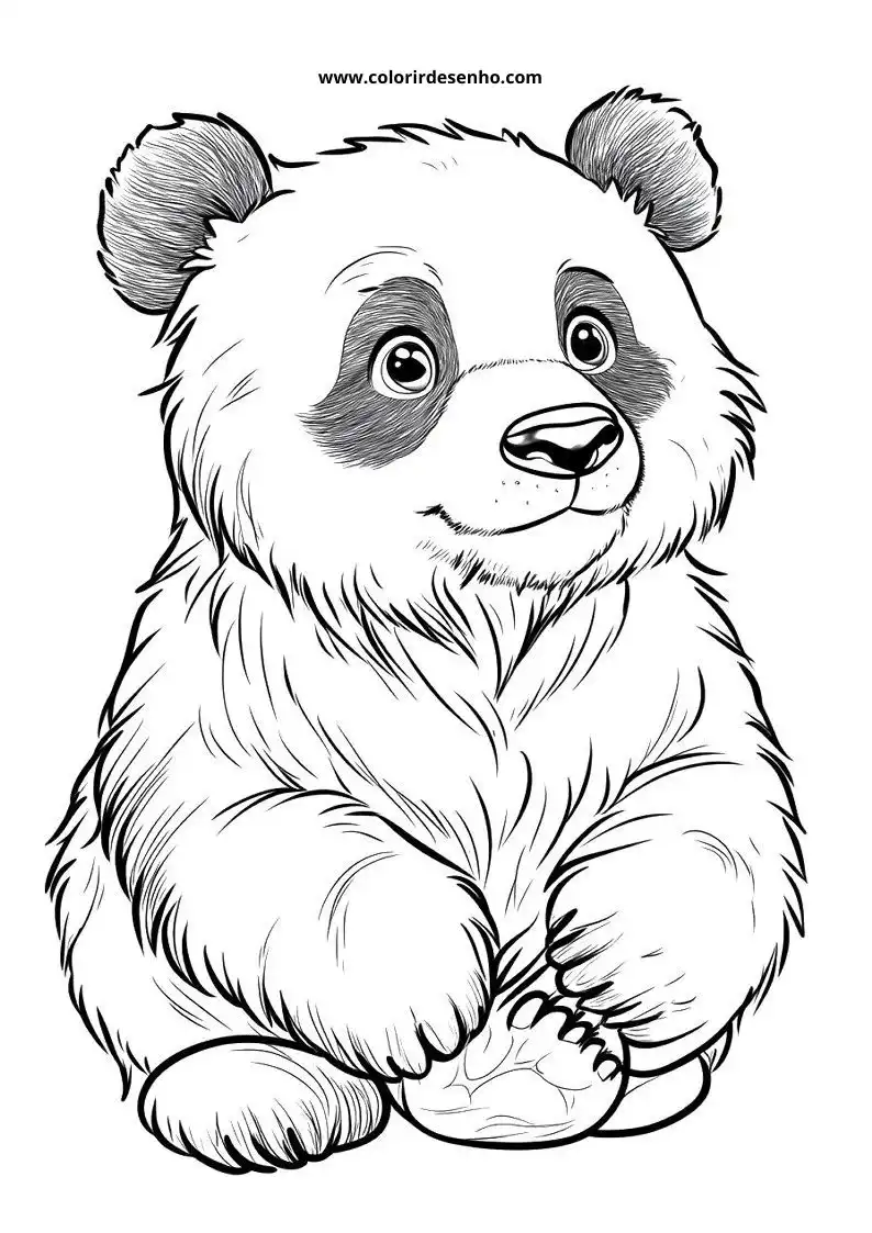 Desenho de Panda para Imprimir 149