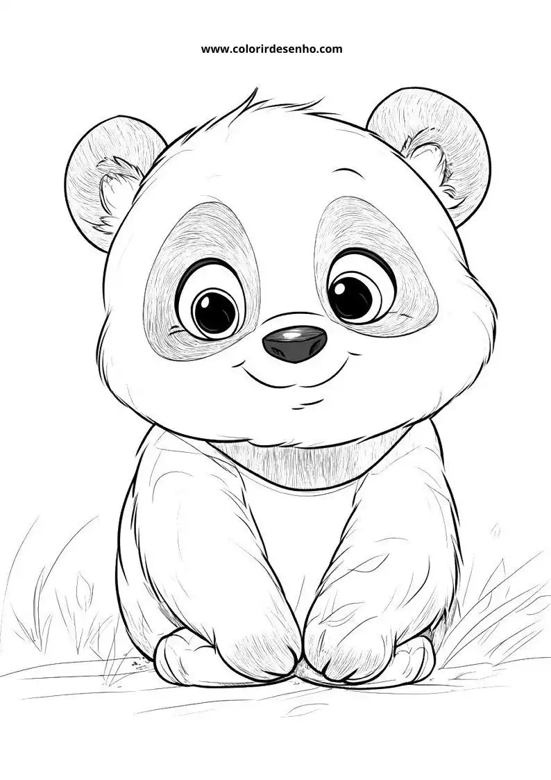 Desenho de Panda para Imprimir 154