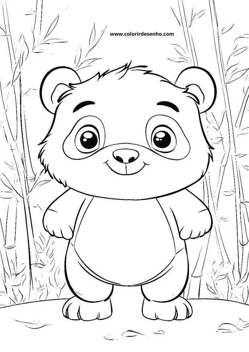 Desenho de Panda para Imprimir 79