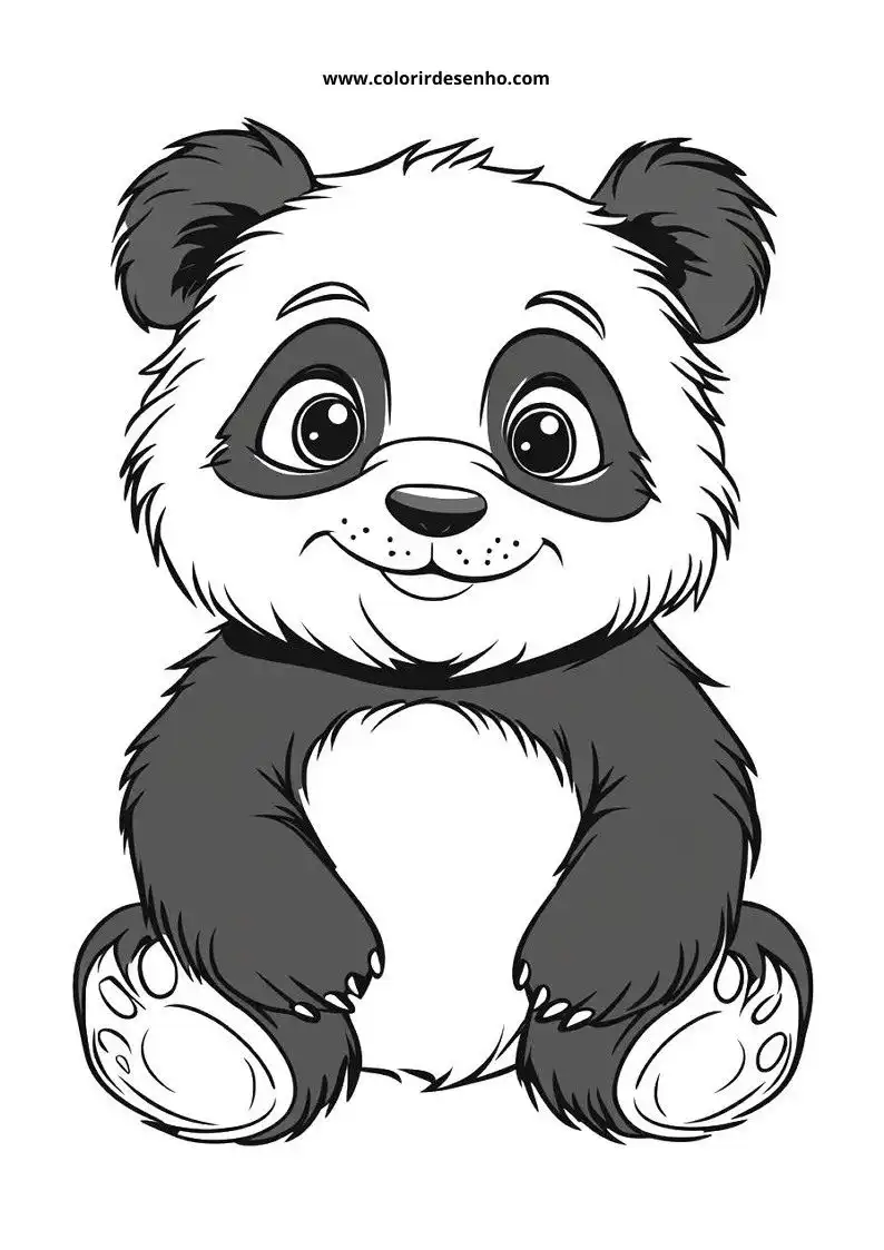 Desenho de Panda para Imprimir 80