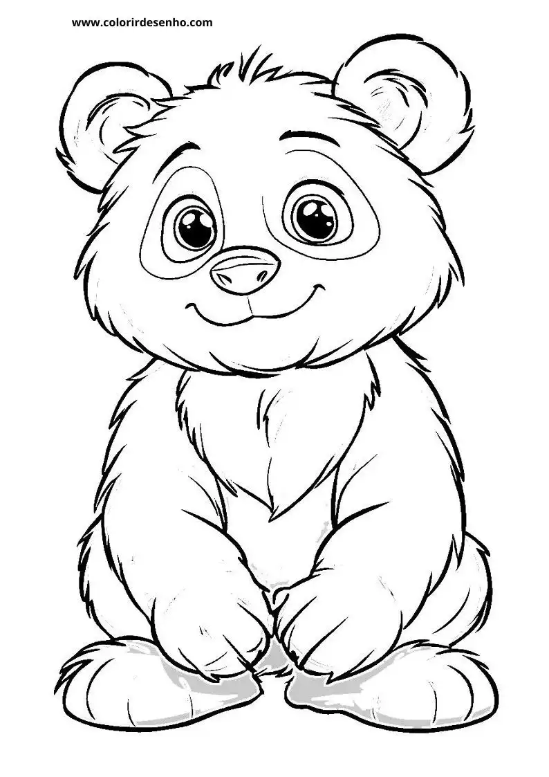 Desenho de Panda para Pintar 167