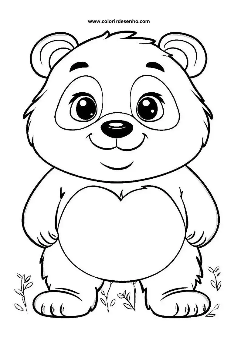 Desenho de Panda para Pintar 192