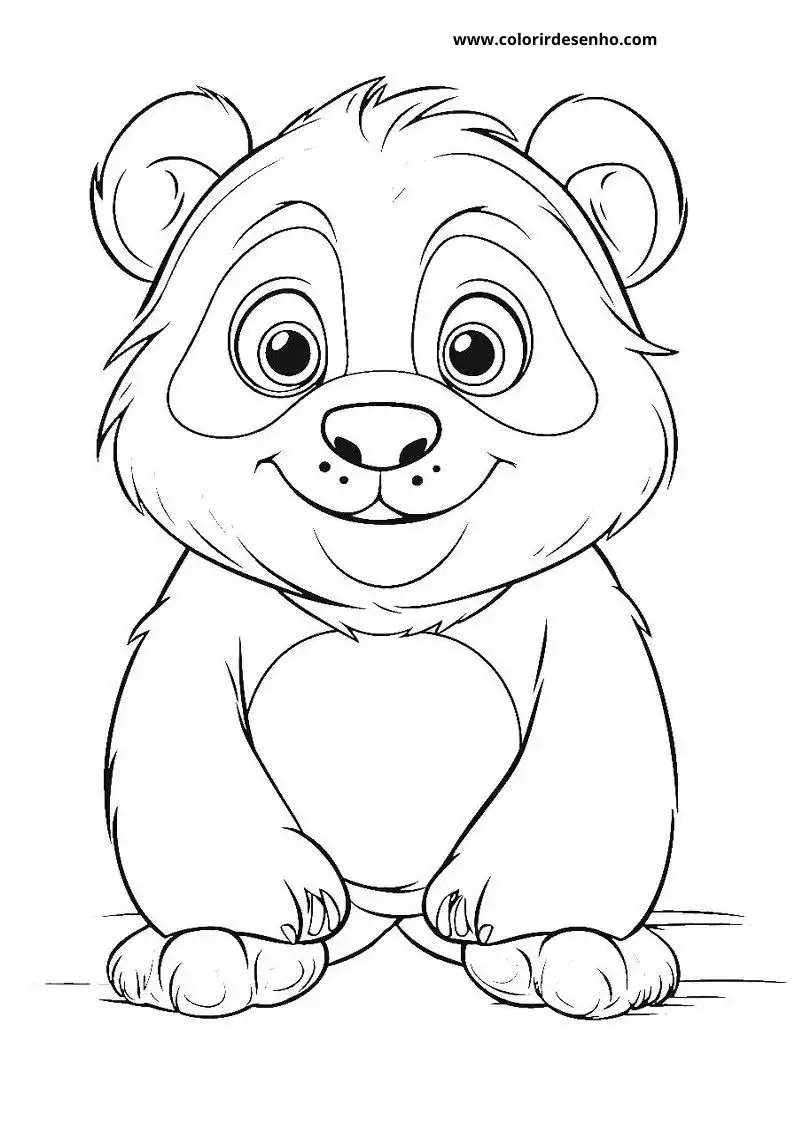 Desenho de Panda para Pintar 217