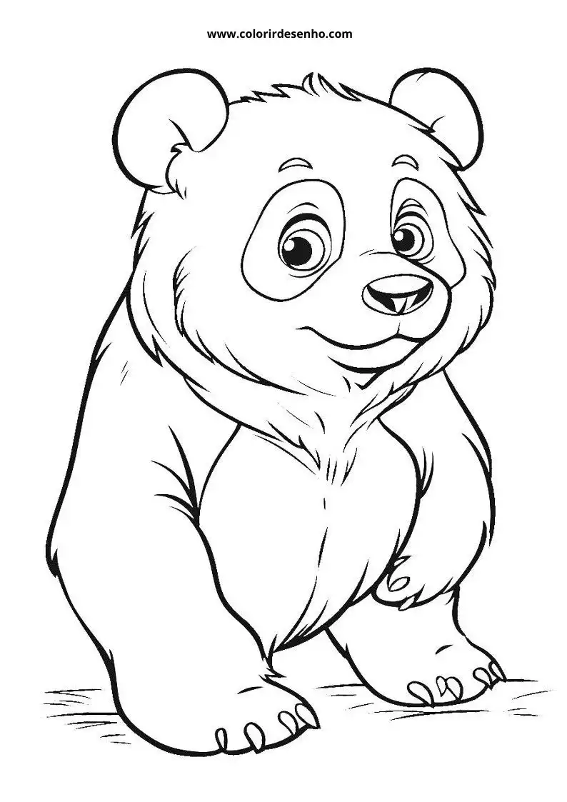 Desenho de Panda para Pintar 219