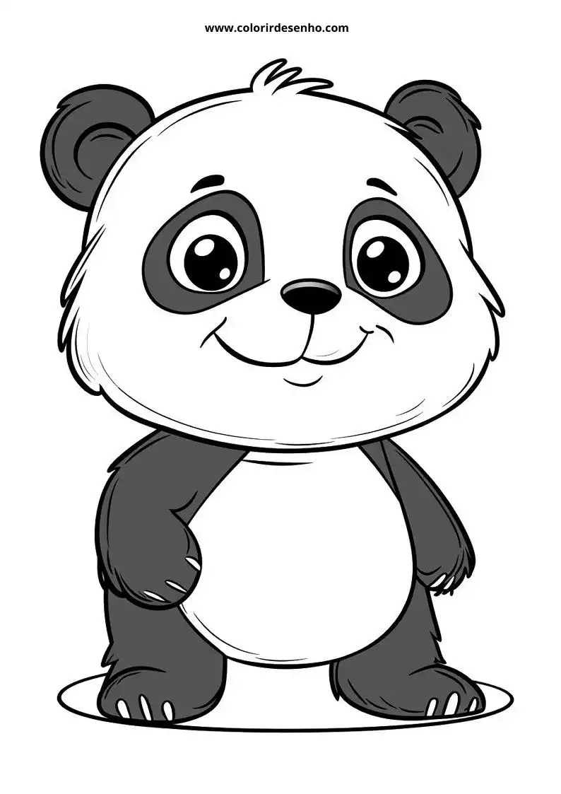 Desenho de Panda para Pintar 228