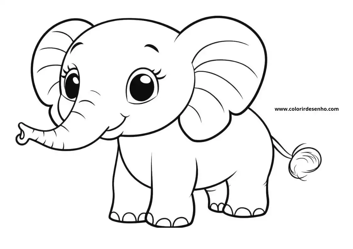 Elephant Coloring Pages 13