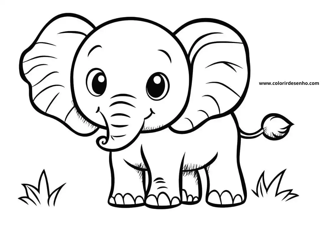 Elephant Coloring Pages 15