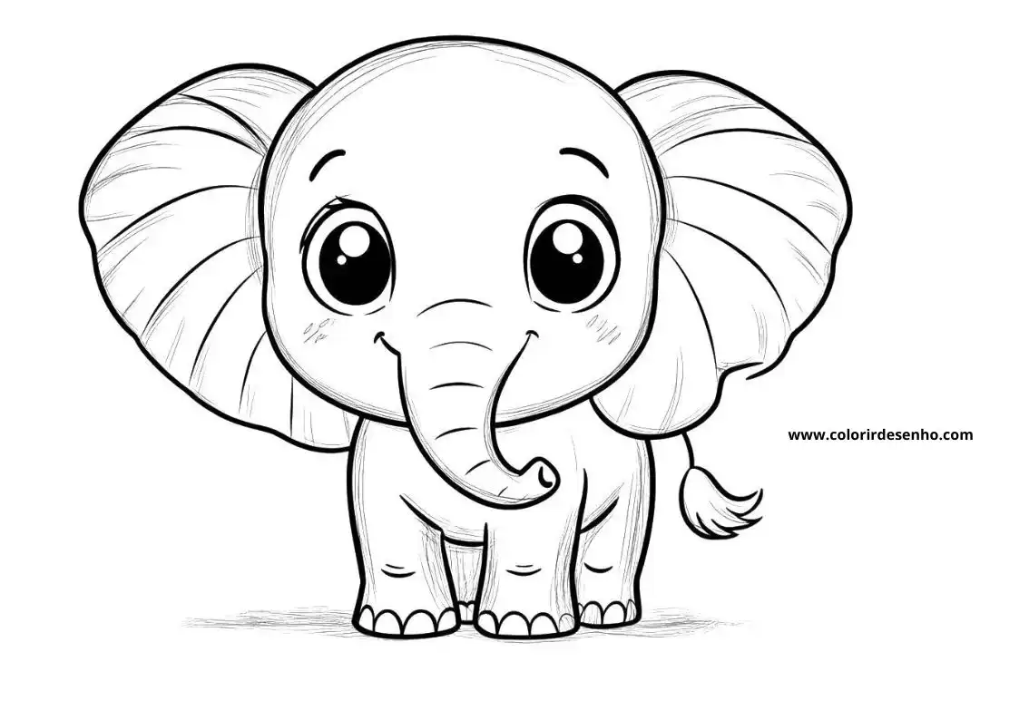 Elephant Coloring Pages 16