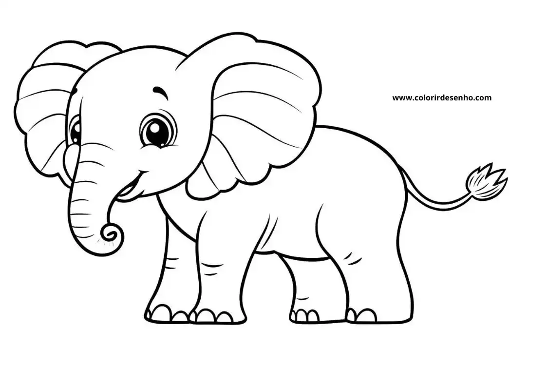 Elephant Coloring Pages 21