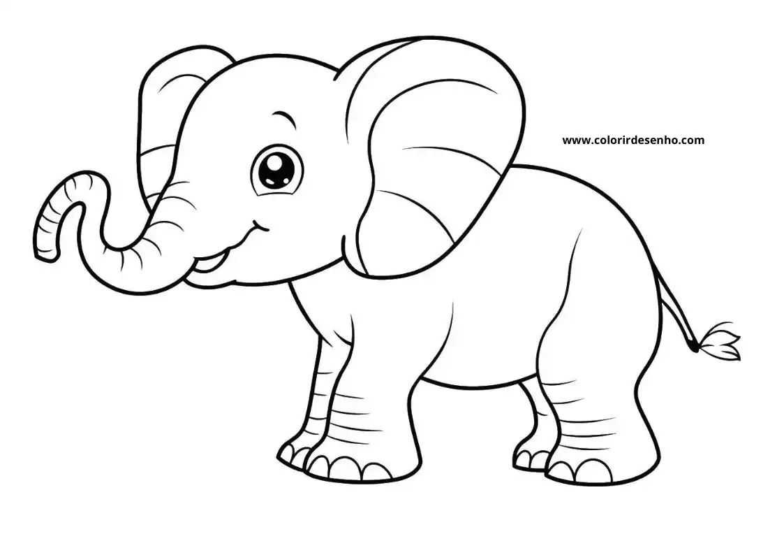 Elephant Coloring Pages 22