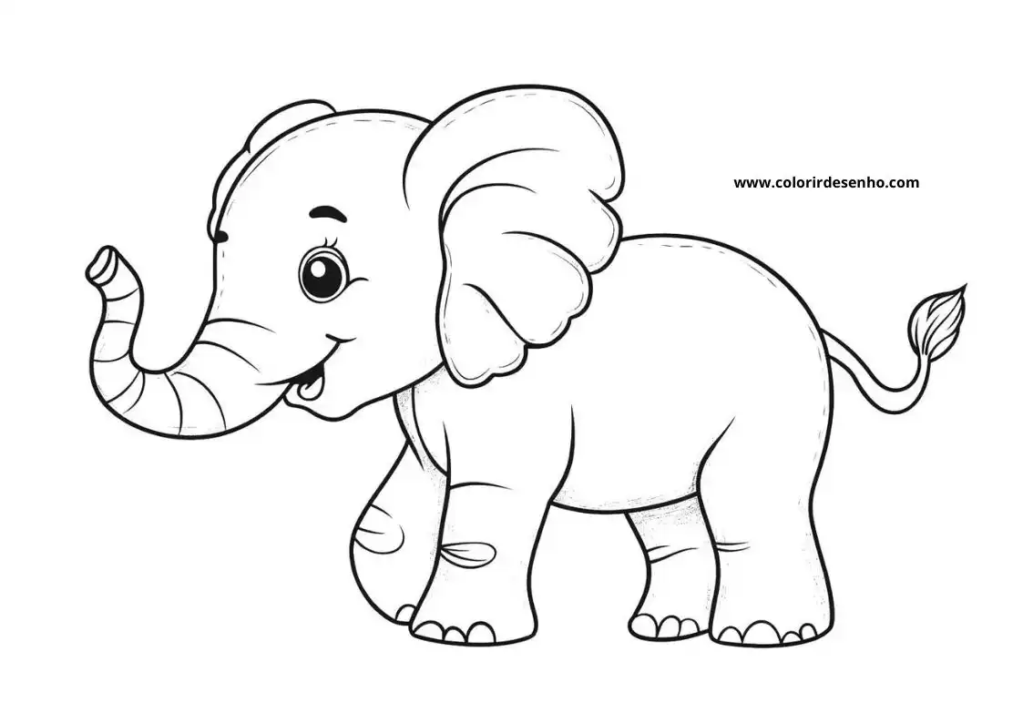 Elephant Coloring Pages 23