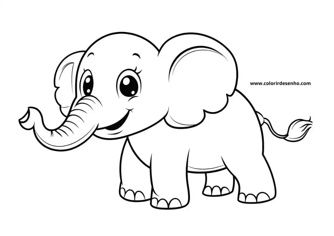 Elephant Coloring Pages 24