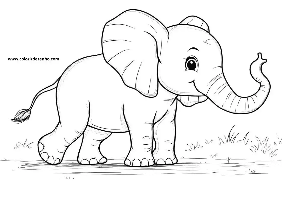 Elephant Coloring Pages 34