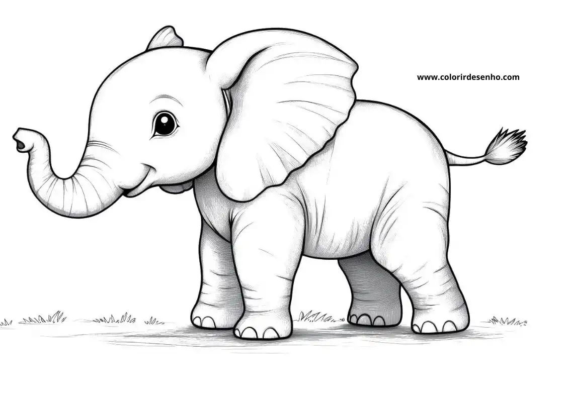 Elephant Coloring Pages 35