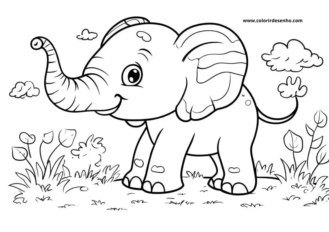 Elephant Coloring Pages 38