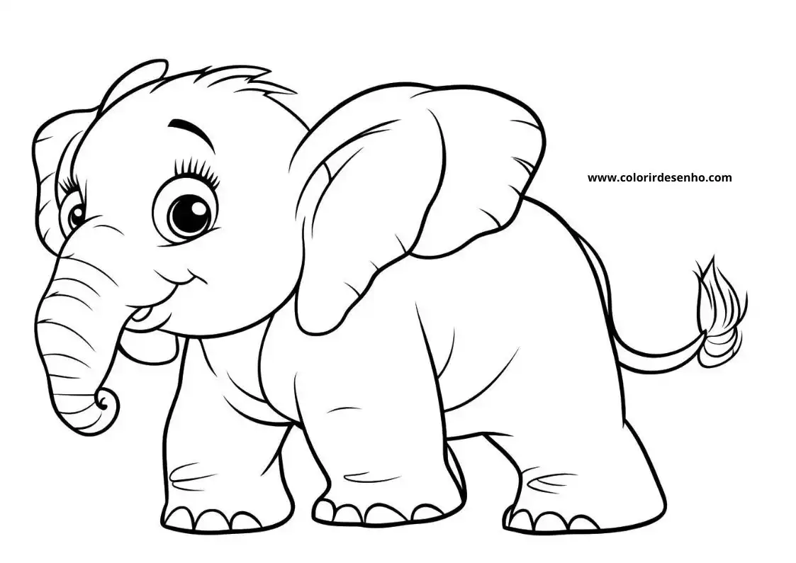 Elephant Coloring Pages 39