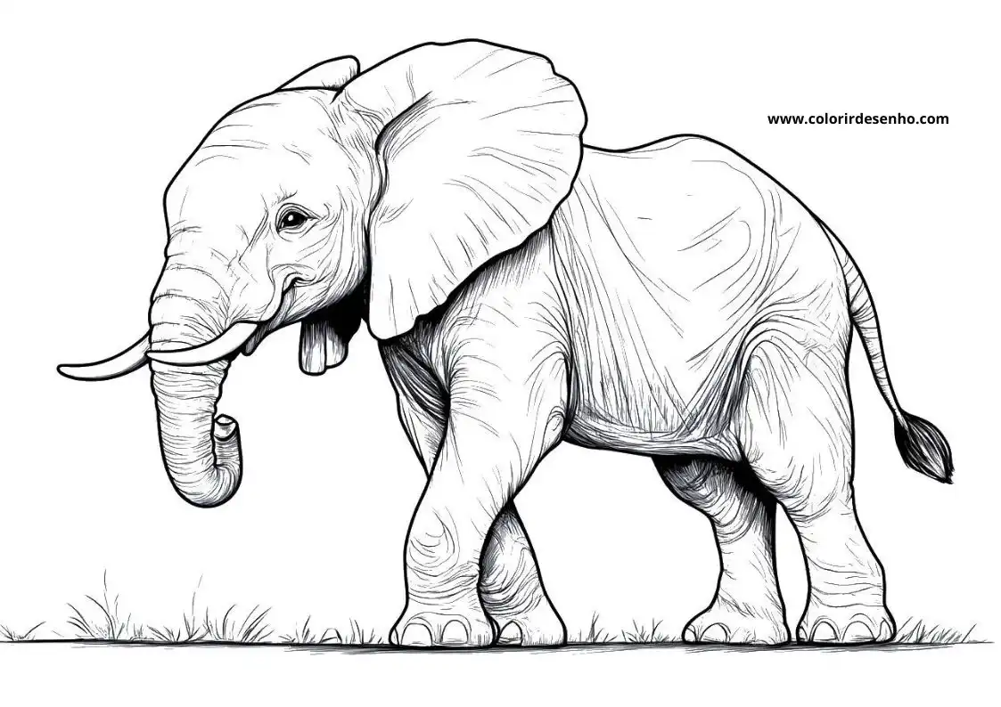 Elephant Coloring Pages 48