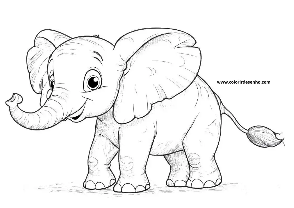 Elephant Coloring Pages 49