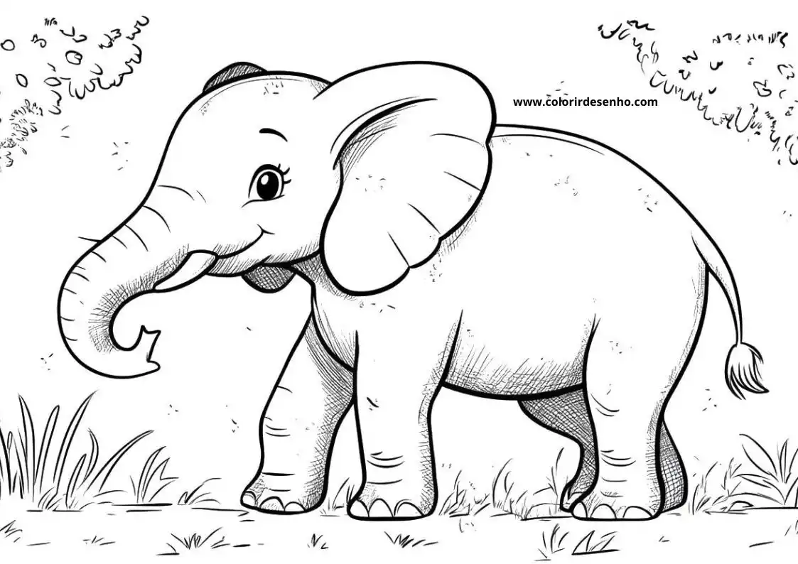 Elephant Coloring Pages 53