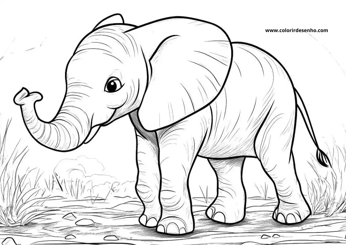 Elephant Coloring Pages 60