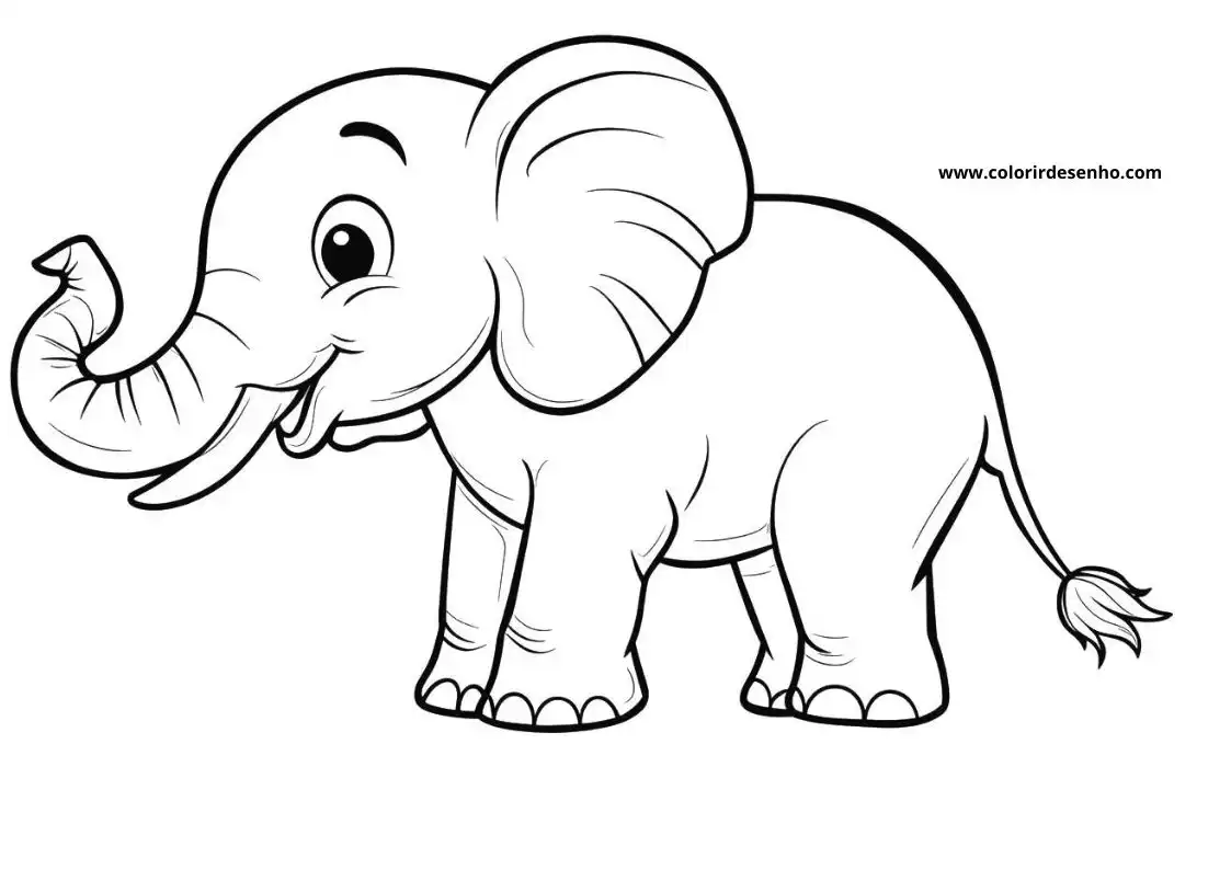 Elephant Coloring Pages 64