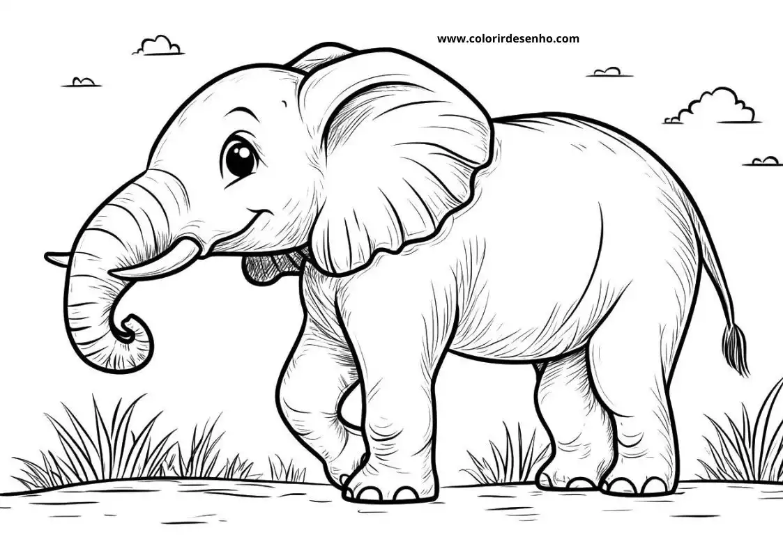 Elephant Coloring Pages 65