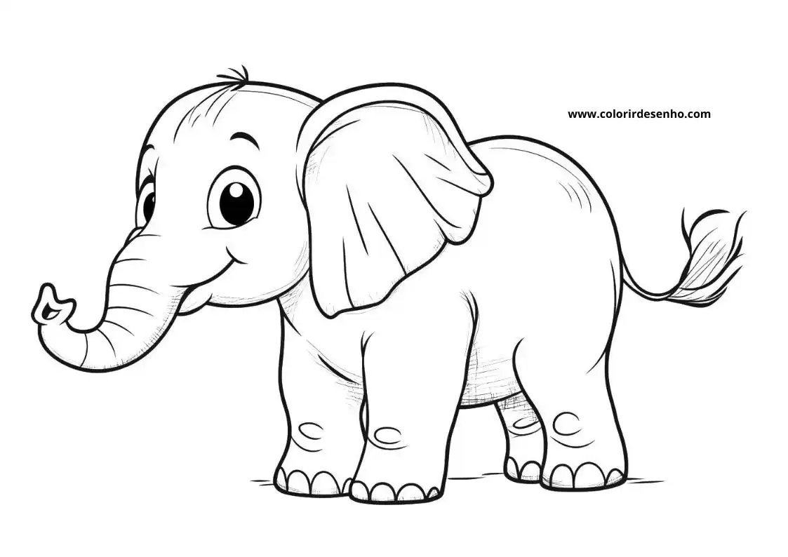 Elephant Coloring Pages 66