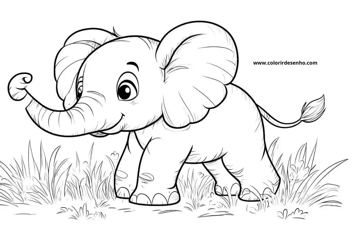 Elephant Coloring Pages 67