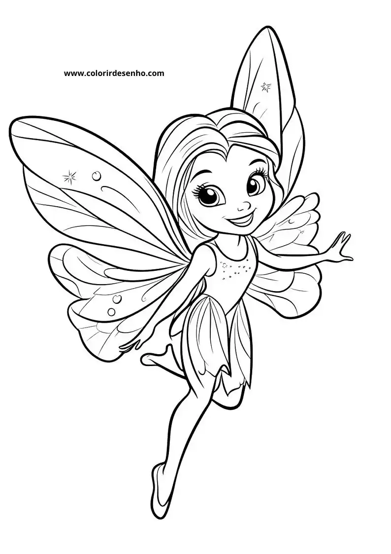 Fairy Coloring Sheets 62