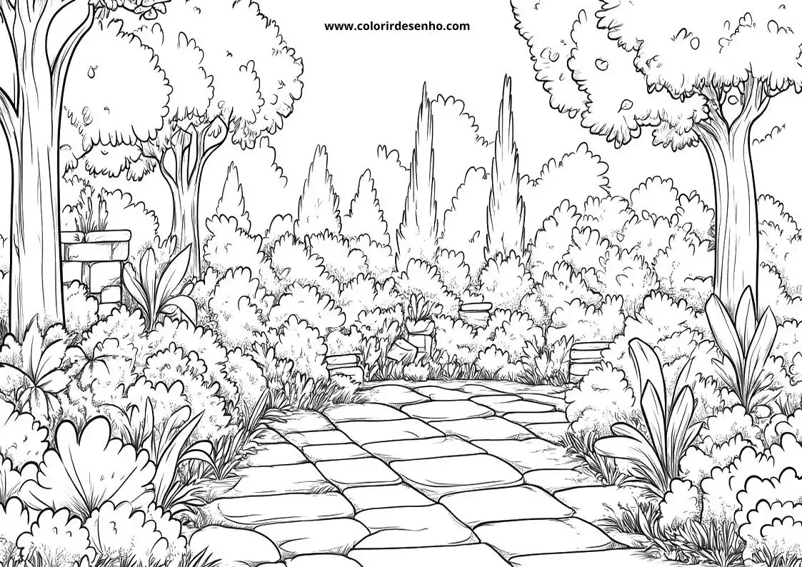 Garden Coloring Pages 11