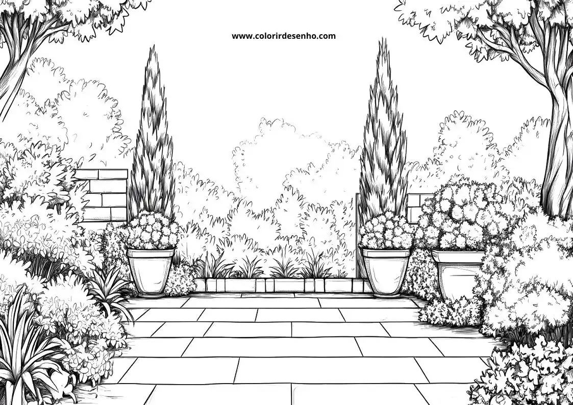 Garden Coloring Pages 12