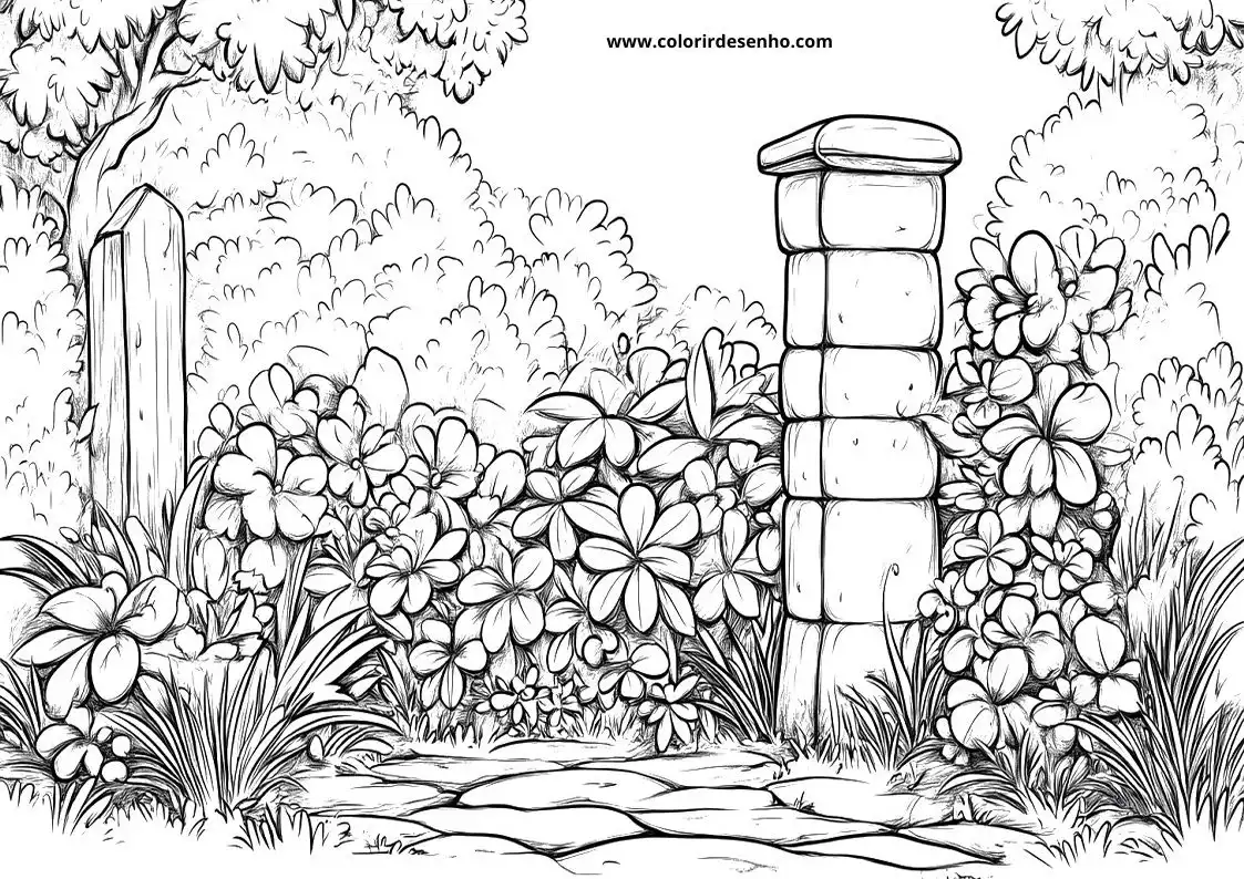 Garden Coloring Pages 17