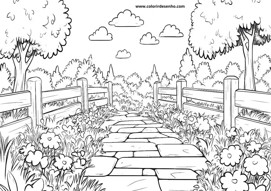 Garden Coloring Pages 19