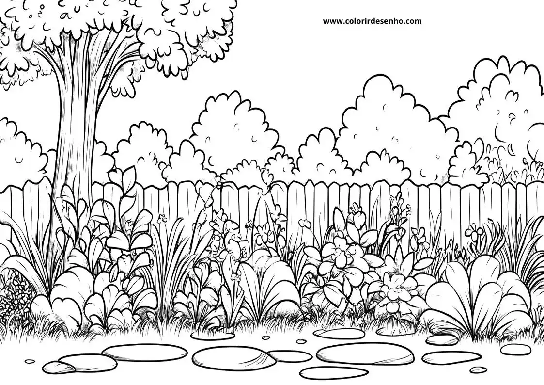 Garden Coloring Pages 48