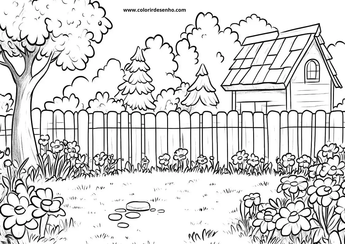 Garden Coloring Pages 8