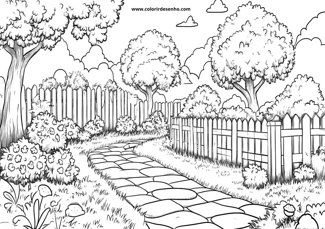 Garden Coloring Pages 9