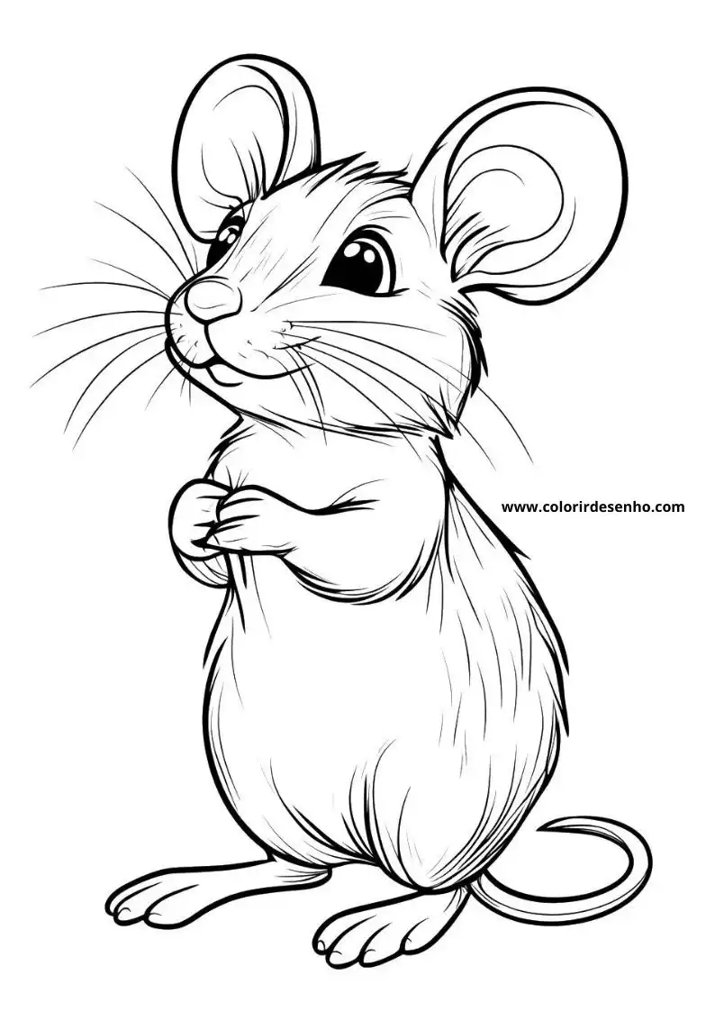 Rato para Colorir 1