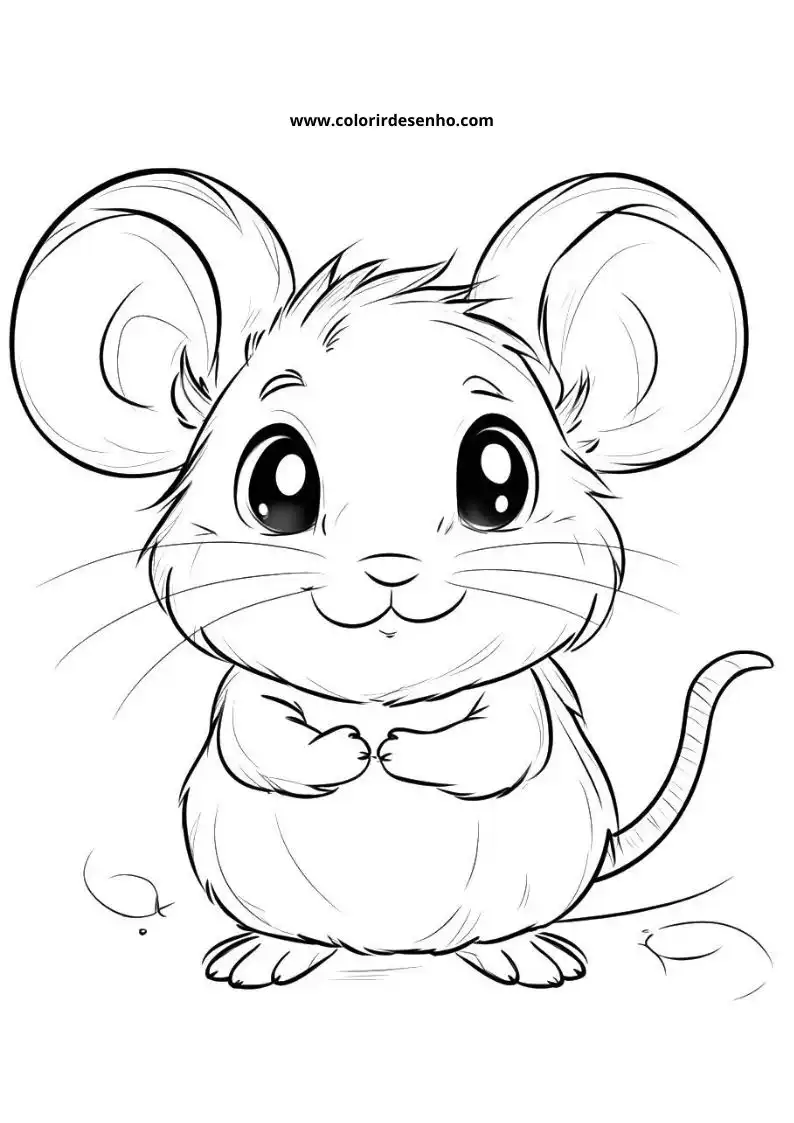 Rato para Colorir 64