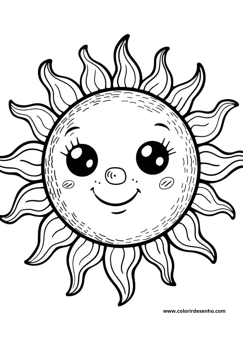 Sol para Colorir 13