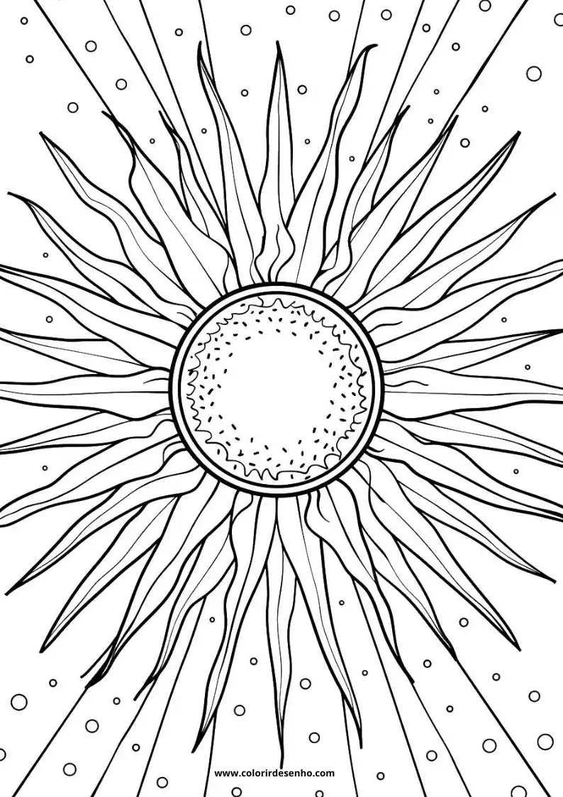 Sol para Colorir 16