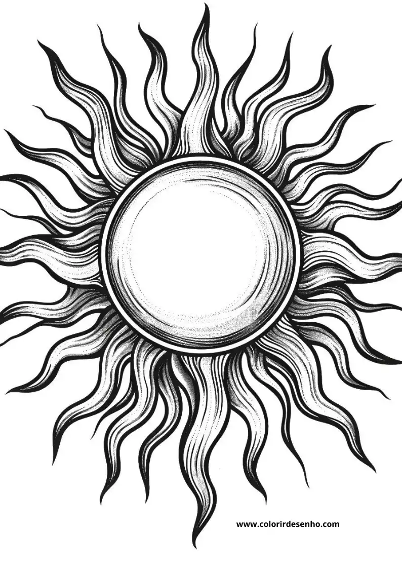 Sol para Colorir 29