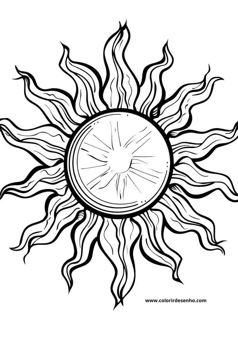 Sol para Colorir 32