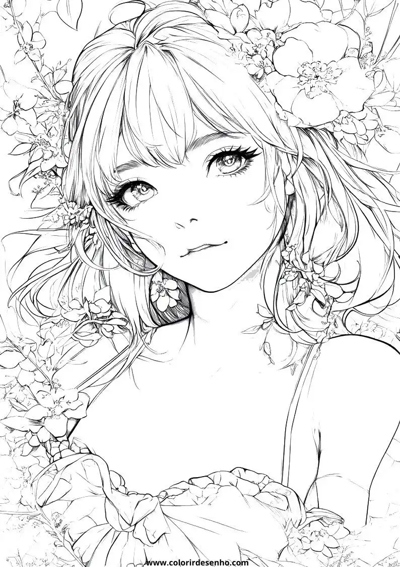 Printable Anime Coloring Pages 202