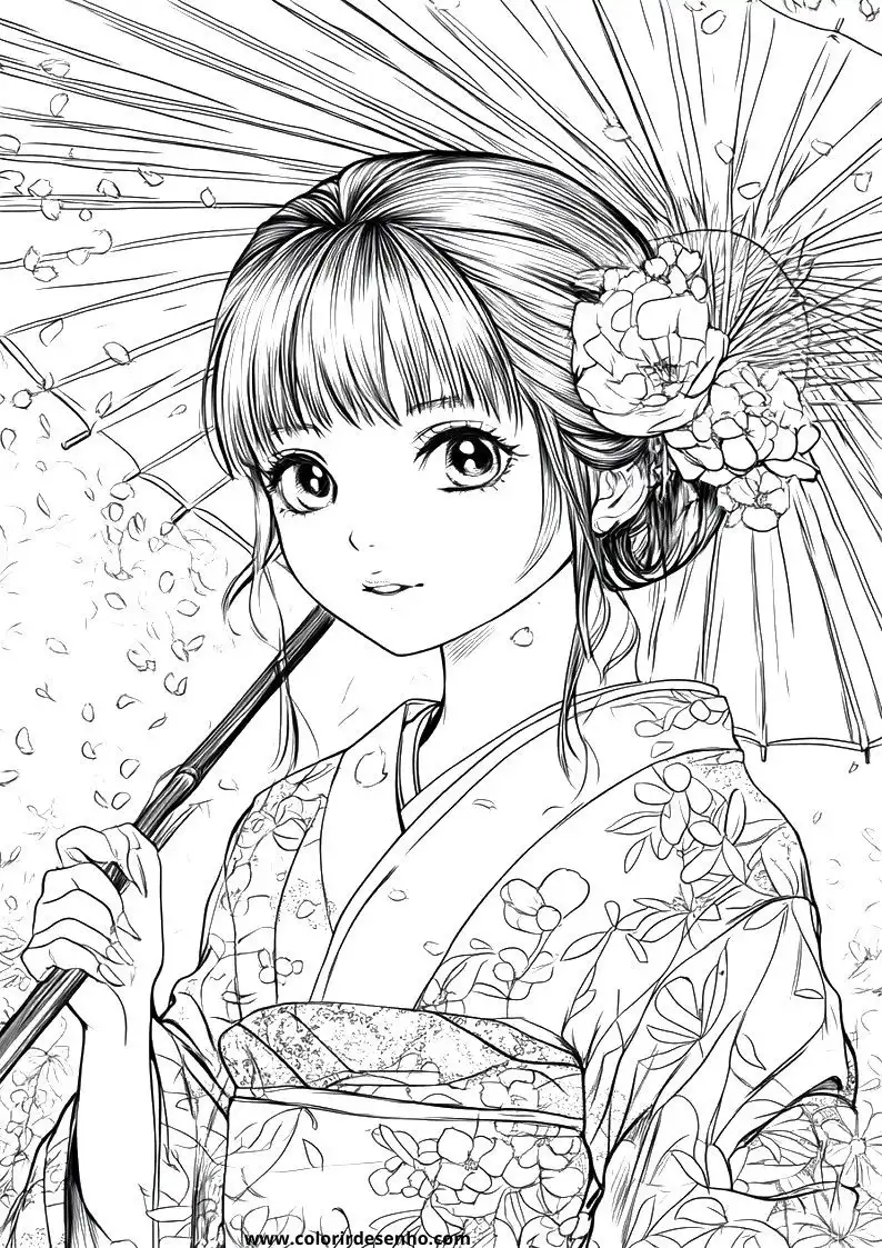 Printable Anime Coloring Pages 218