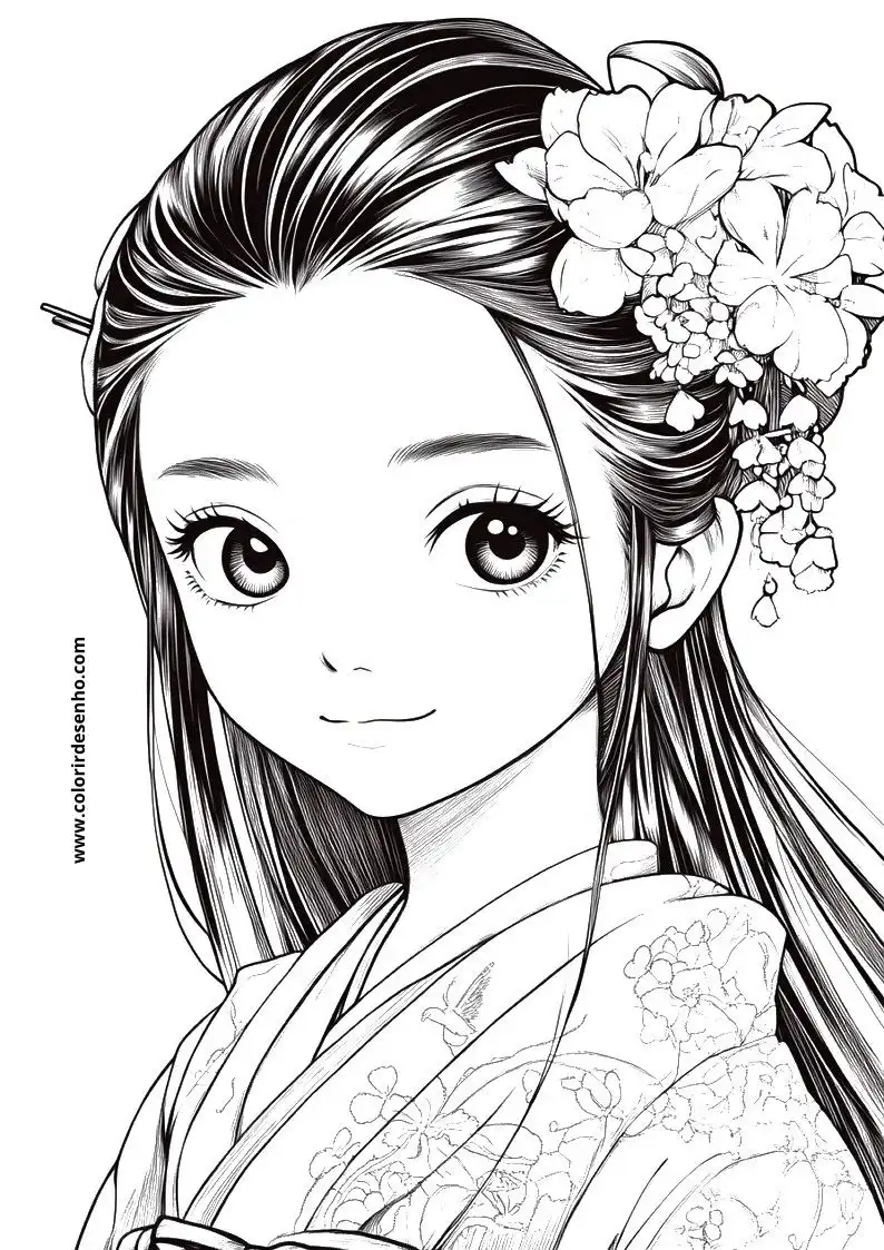 Printable Anime Coloring Pages 222