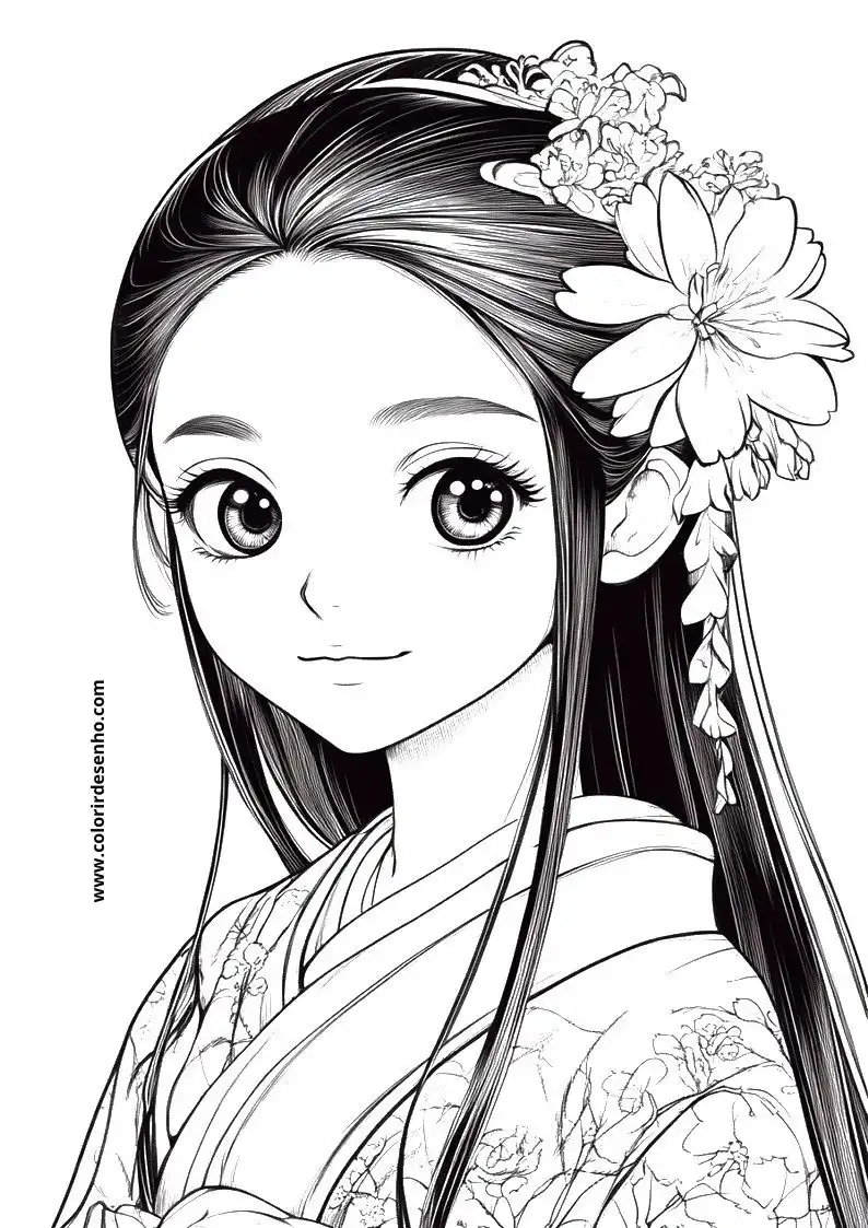 Printable Anime Coloring Pages 223