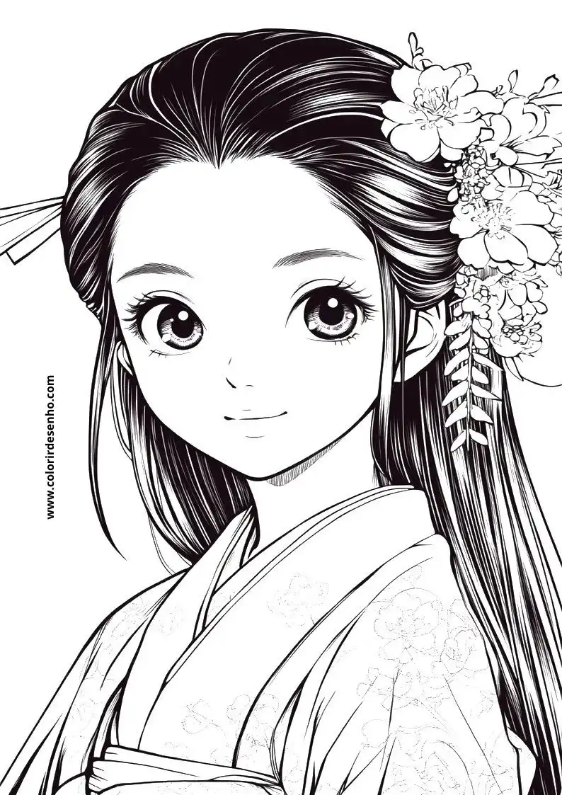 Printable Anime Coloring Pages 224