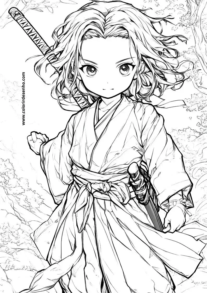 Anime Coloring Sheets 123