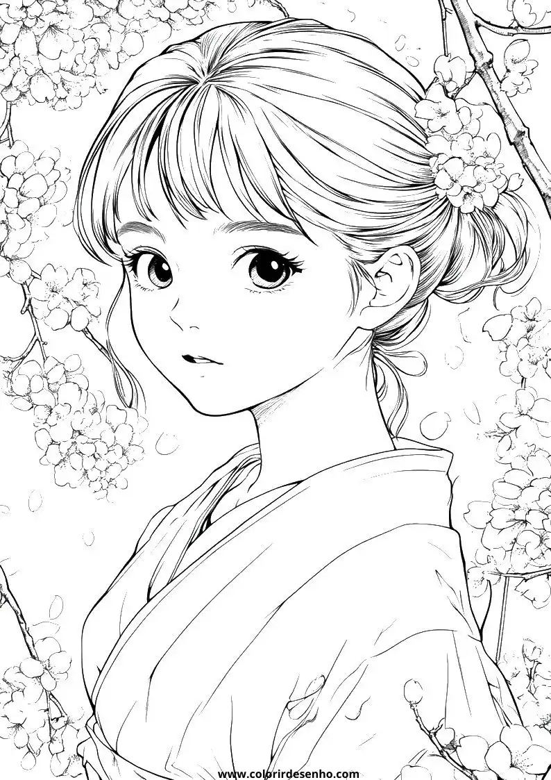 Anime Coloring Sheets 158