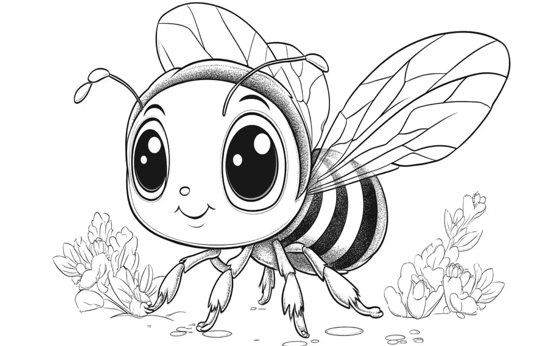 Bee Coloring Pages